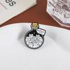 Cartoon Cat Happiness Potion Enamel Pin, Cat Lover Metal Brooch, Lapel Backpack Badge, Creative Jewelry Gift