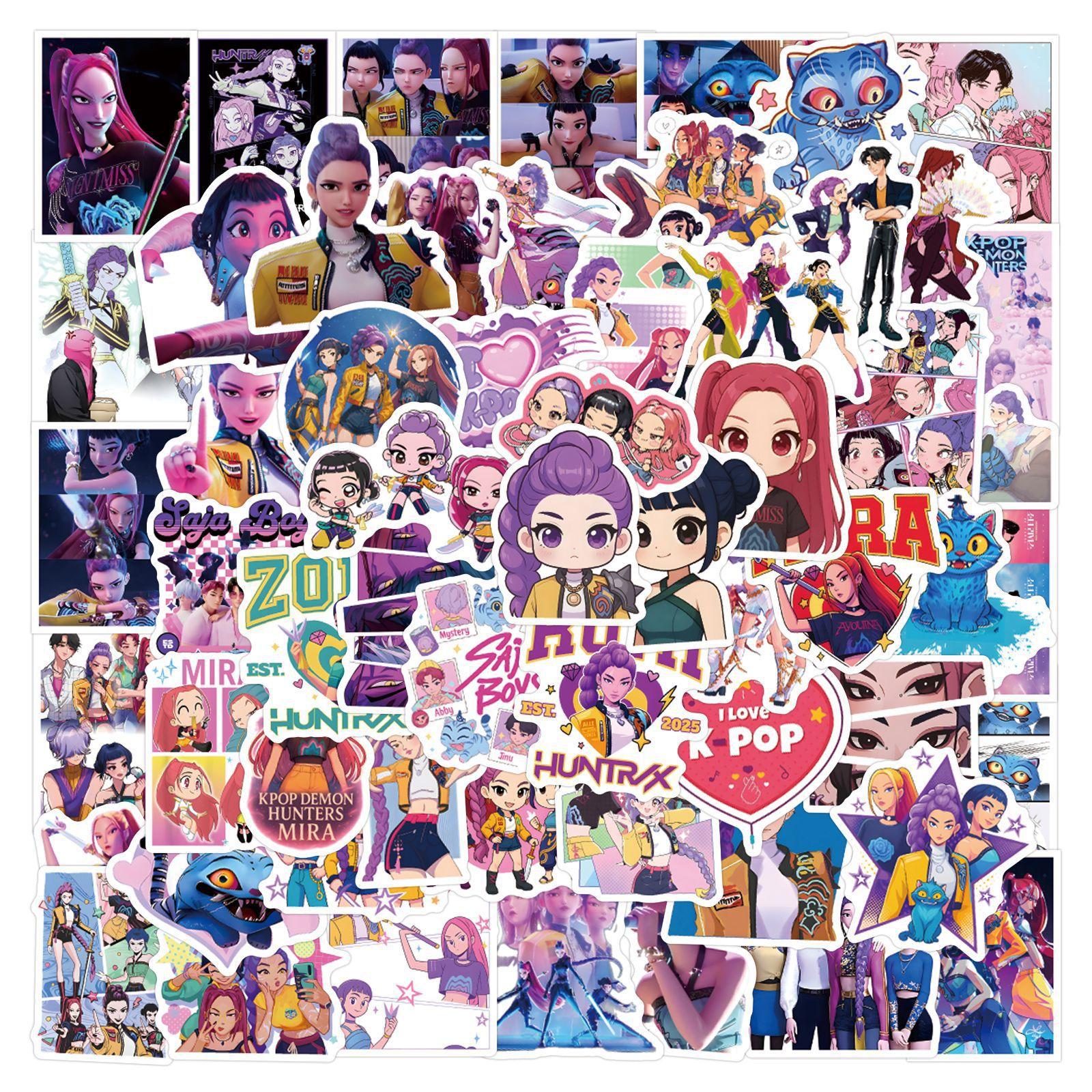 

110pcs Anime Demon Hunters Tiger Stickers Waterproof DIY Decal for Phone Luggage Scrapbooking