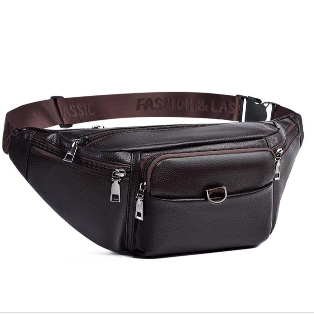 Large Capacity Men Crossbody Bag Waterproof Waist Bag Student Shoulder Bag  Outdoor Sports
