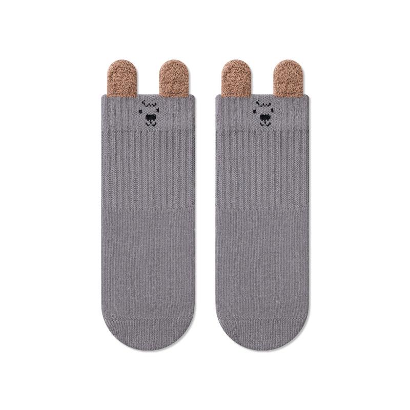 Autumn/Winter Baby Socks: A-class Cotton, Boneless, Loose Cuff, Cartoon Design for 1-3 Years with Ear Details