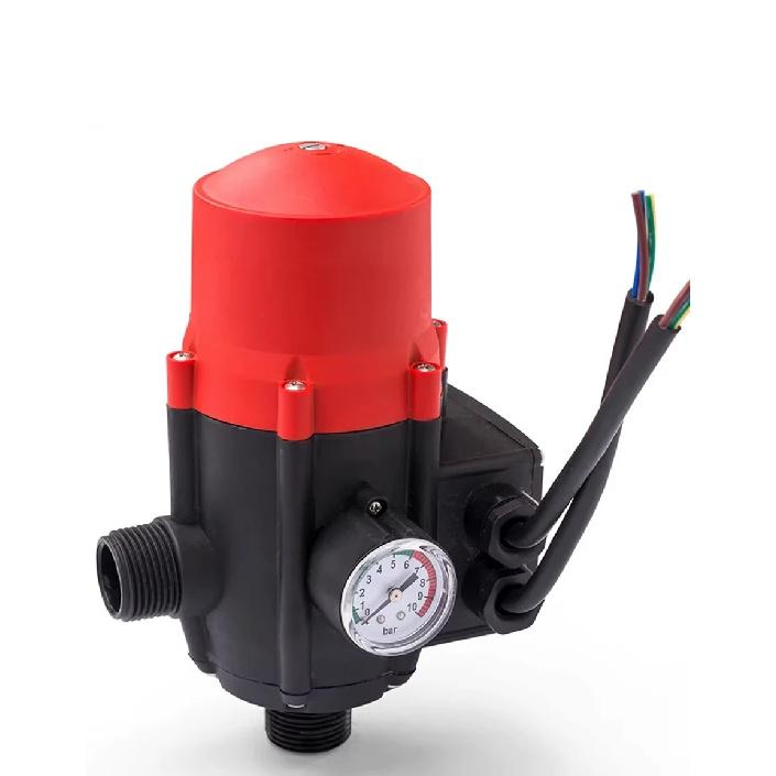 Automatic Pump Controller with Pressure Gauge Adjustable Pressure Full Auto On-Off Stable Performance for Water Pump System