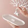 Antler-Shaped Jewelry Stand: Rotating Earring Display & Necklace Organizer