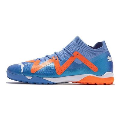 Future Ultimate Cage Comodo Allacciato TF (Borchie di gomma) Scarpe da Calcio Uomo Scarpe da Calcio Blu Arancione 107174-01