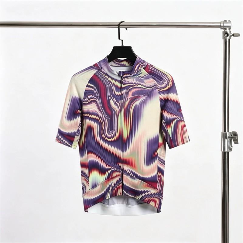 Mens Womens Cycling Jerseys Quick Dry Breathable Short Sleeve Road Bike Shirts Fluid