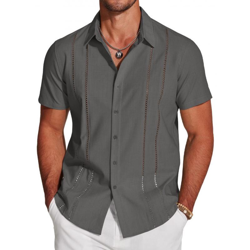 Men's 3D Printed Hawaiian Short Sleeve Vacation Shirt