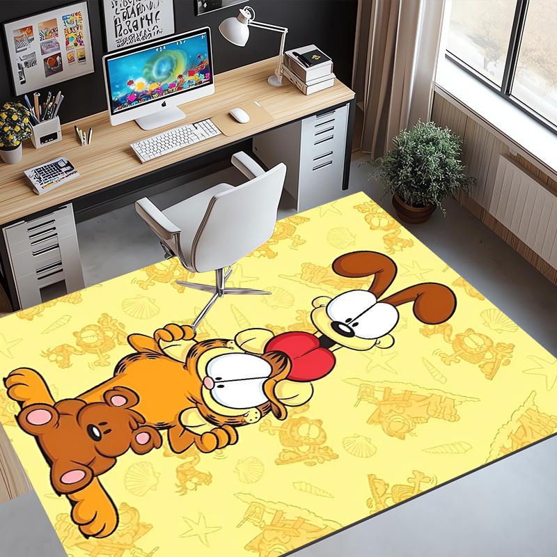 Garfield Pattern Rug, Indoor/Outdoor Mat, for Picnic, Gameroom, Bedroom, Office, Living Room, Home Decor Carpet, Birthday Gift