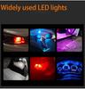 10/50 Pcs COB Glass LED Bulb T10 Car Light 6000K Auto License Plate Lamp Dome Read Light 5W5 LED Signal Light 7 Colors