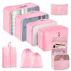 Seven-Piece Travel Storage Set: Wash Bag, Clothes, Underwear Organizer & Folding Sub-Pack