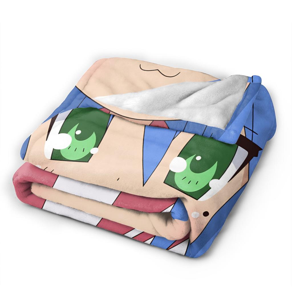 Konata izumi L-Lucky S-Star Blanket Warm Novelty Plush Bedding Throws For Child Couch Bed Flannel Bedspread Bed Cover