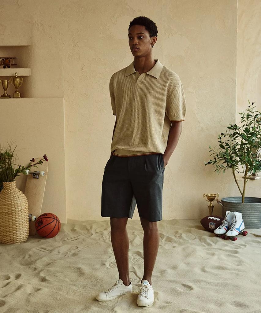Jelolaunji [Air Conditioner Knit] Heritage Open Collar Knit Beige