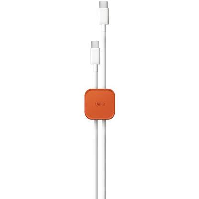 Uniq Pod Self-Adhesive Cable Organizer Set of 8 Orange/Sienna Orange