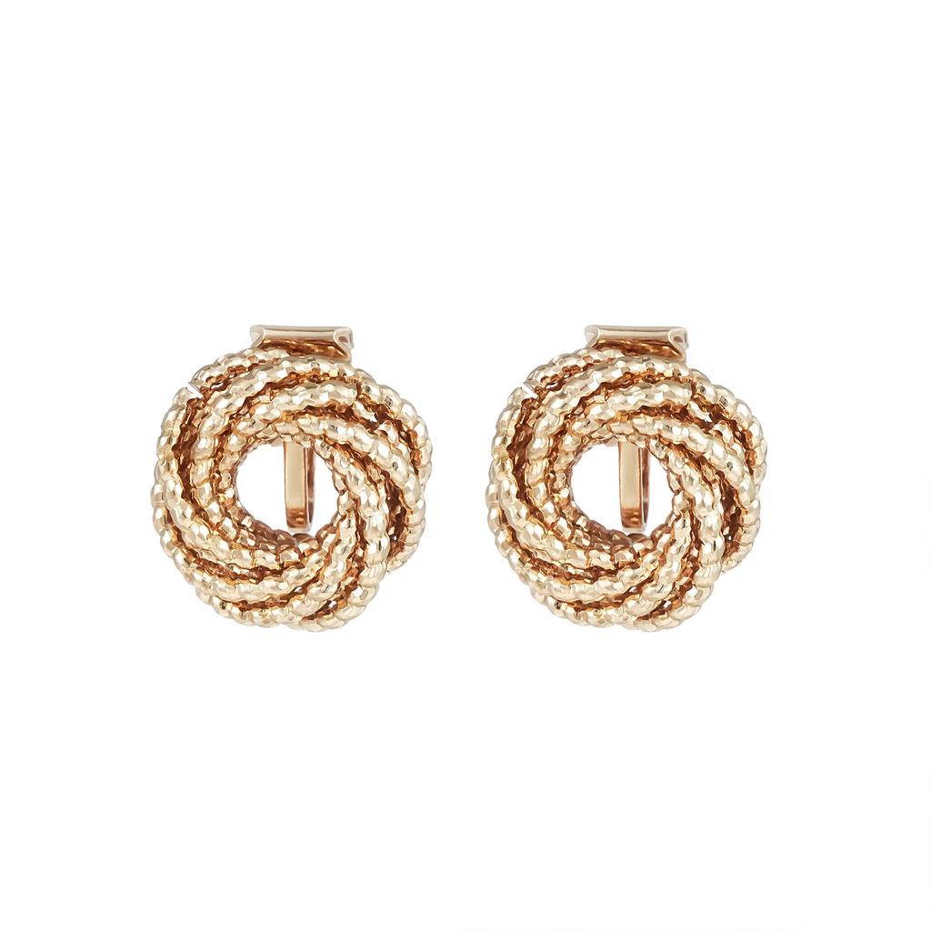 Special Jewelry Earrings, Creative Metal Element Circle Multi-Layer Knotted Earrings