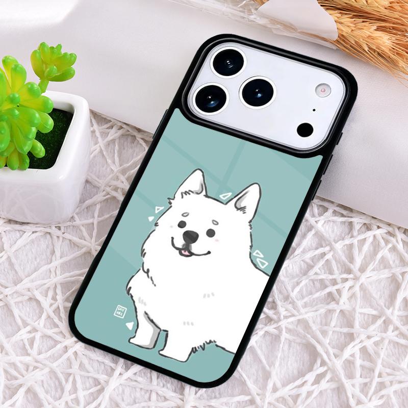 Samoyed Puppy Shockproof Phone Case for iPhone 17 Air 16e 15 11 12 14 13 Pro Max Cover Coque