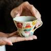 Year Of The Snake Flint Red Pure Hand-Painted Snake Walking Great Luck Tea Cup Gift Set