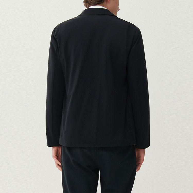 Fila Solid Color Business Casual Blazer Men Blazers Black F11M112704F-BK