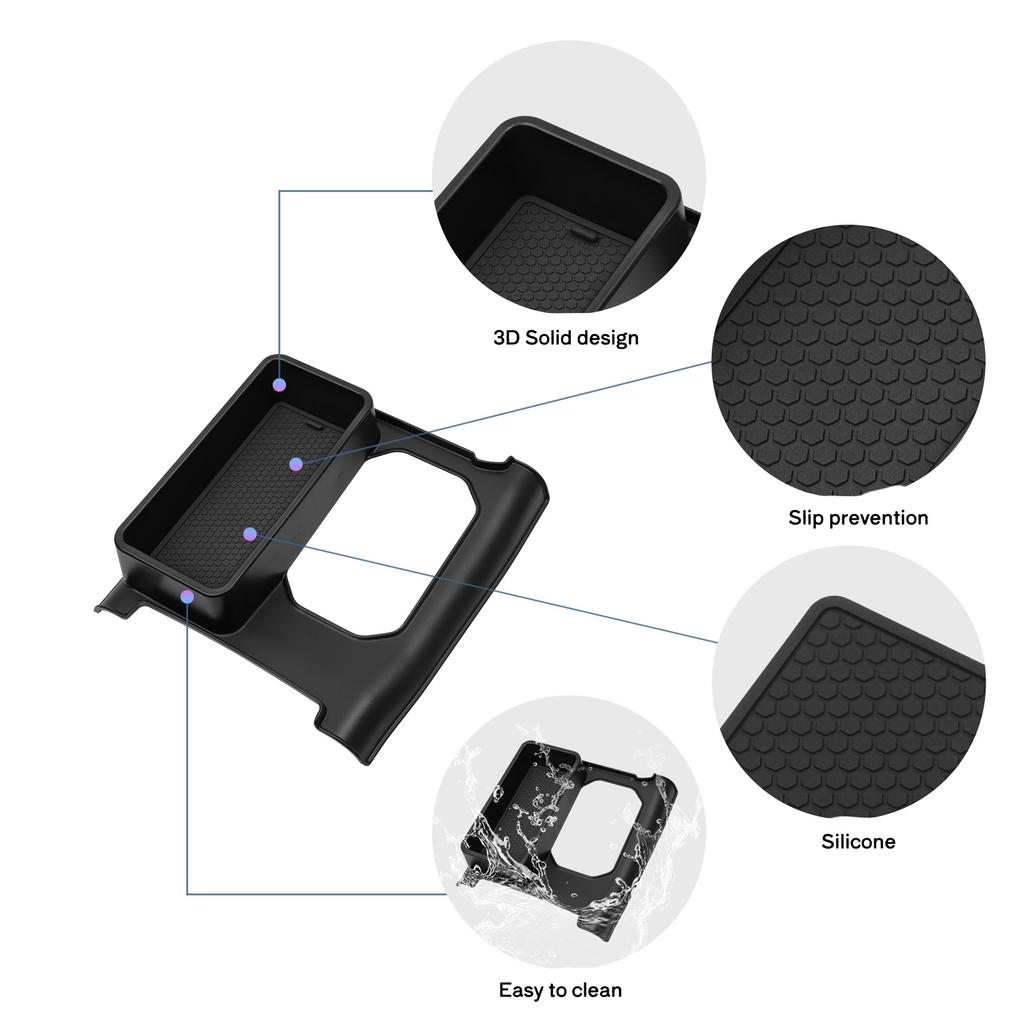 For Suzuki Jimny 2025-2025 Auto Center Console Storage Box Gear Lever Side Tidying Tray Organizer Car Interior Accessories Black