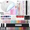 PHOENIXY 20 Colors & Base Top Coat Set Gel Nail Polish Kit with 36W LED Light Gel Varnish UV LED Nail Lamp Manicure Tools Popular Nail Art Designs