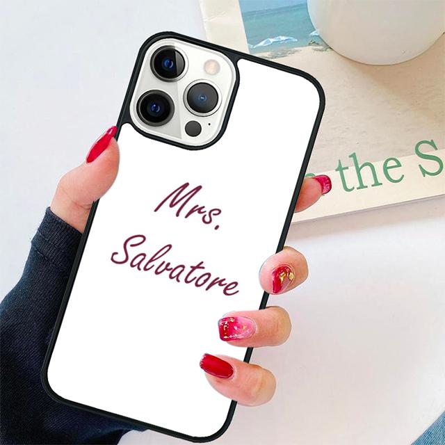 Vampire Diaries Mrs Salvatore Phone Case Cover For iPhone 17 Air 15 16 14 13 12 Pro Max 11 Pro Max Plus Coque