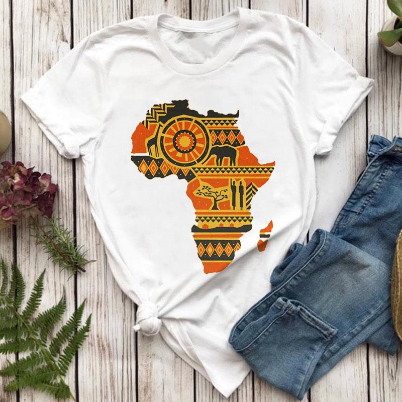 Fashion Summer Kawaii Women T-Shirts Vintage Print Ropa Mujer T Shirt Casual Tee Roupas Femininastshirt Tee Top Colorful Pattern