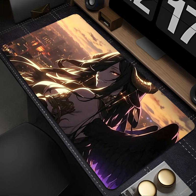 Mouse Pad Gaming Mouse Pad Pc Accessories O-overlord Albedo Large Desk Mat Cute Anime Mouse Pad Computer Gamer Extended Mousepad