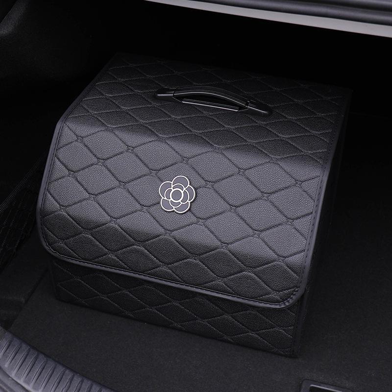 Camellia Car Trunk Storage Box: Multi-functional Organizer for Women