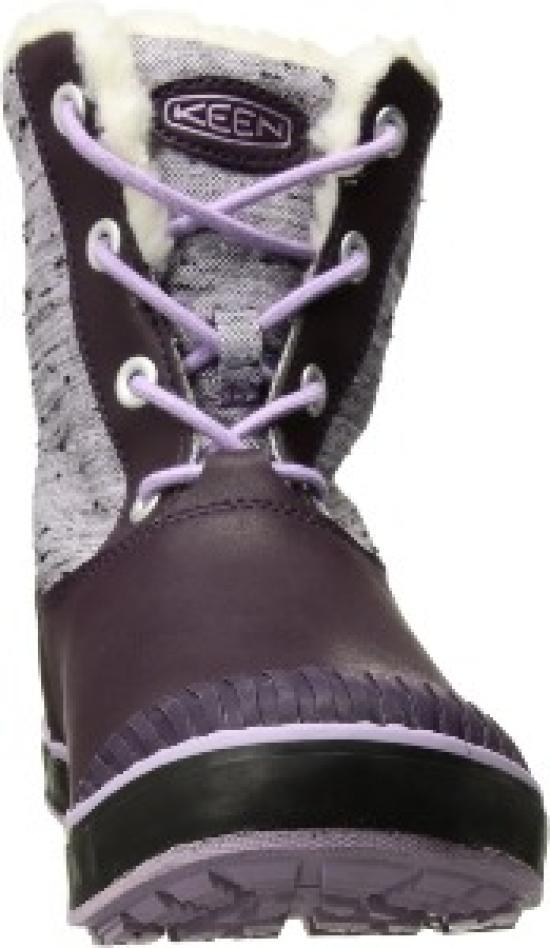 KEEN ELSA L BOOT WP Kids Waterproof Winter Boots (PLUM/LILAC PASTEL, 18.5 Cm, Footwear)
