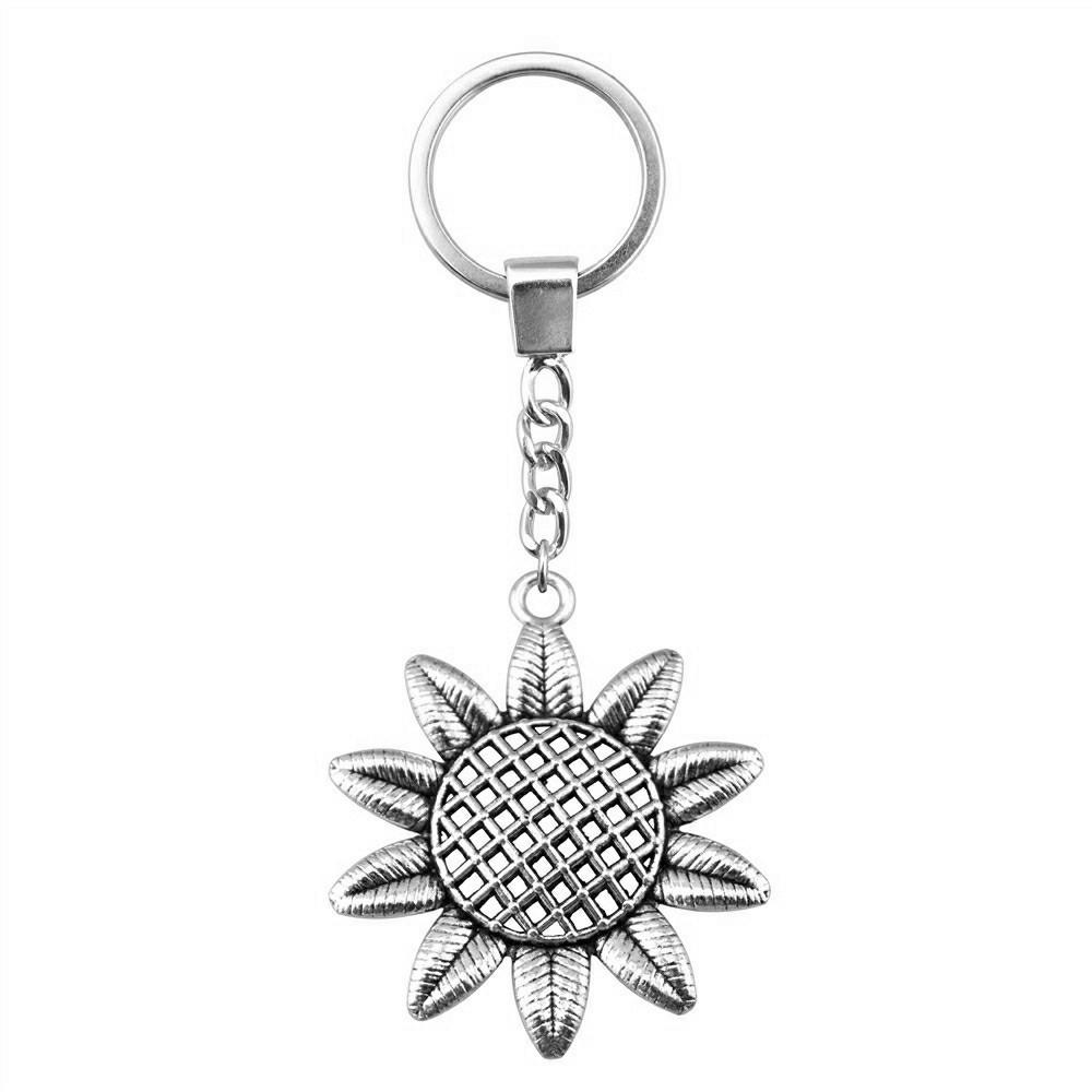 The Flower Of Life Keychain Craft Jewelry Victory Symbol Key Ring 30mm