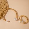 Design Niche Collar Cold Wind Snake Bone Chain Adjustable Pearl Bracelet Versatile Personality Necklace Hand Jewelry