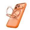 Compatible iPhone 17 Pro Skin-Feel Case with Magnetic Rotating Stand & Button Protection for Apple 16 Pro Max