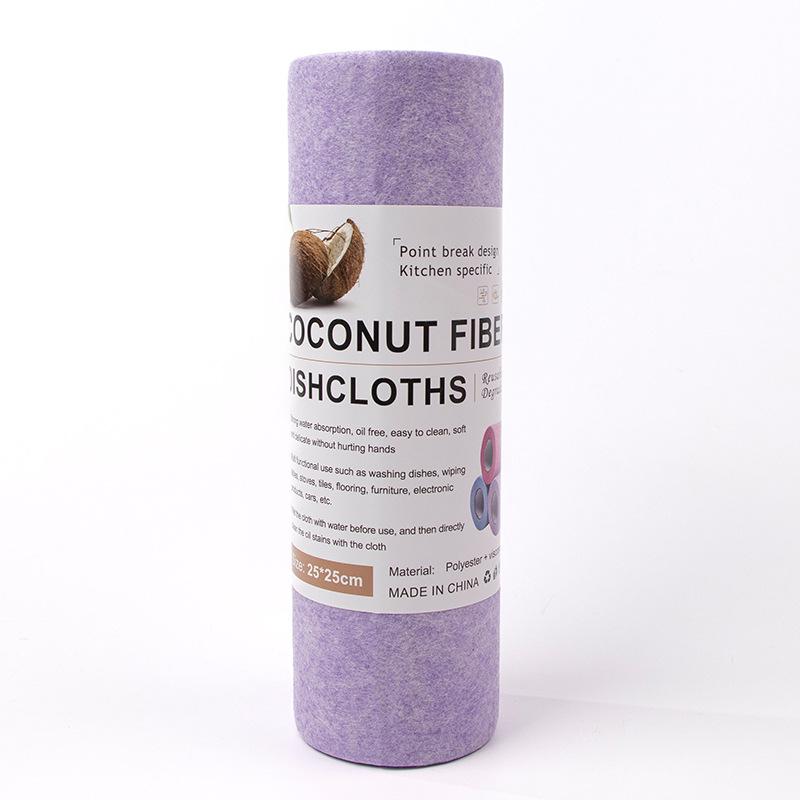 

Маслостойкая салфетка из микрофибры для уборки кухни - отрывная полиэстерово-нейлоновая тряпка для мытья посуды English Packaging (25x25cm/20 pcs)