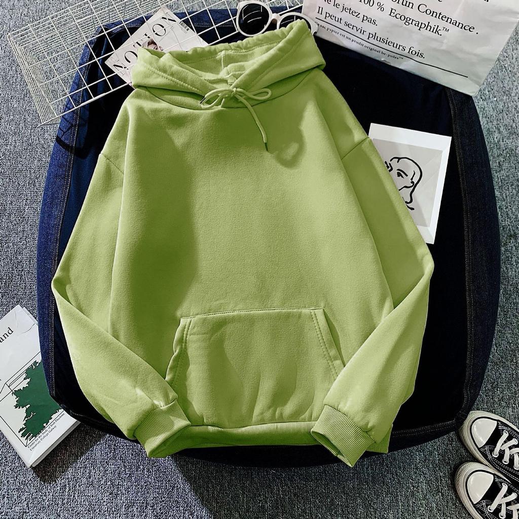 Sudadera con capucha de Color sólido informal a la moda para mujer, Tops deportivos sueltos, jersey