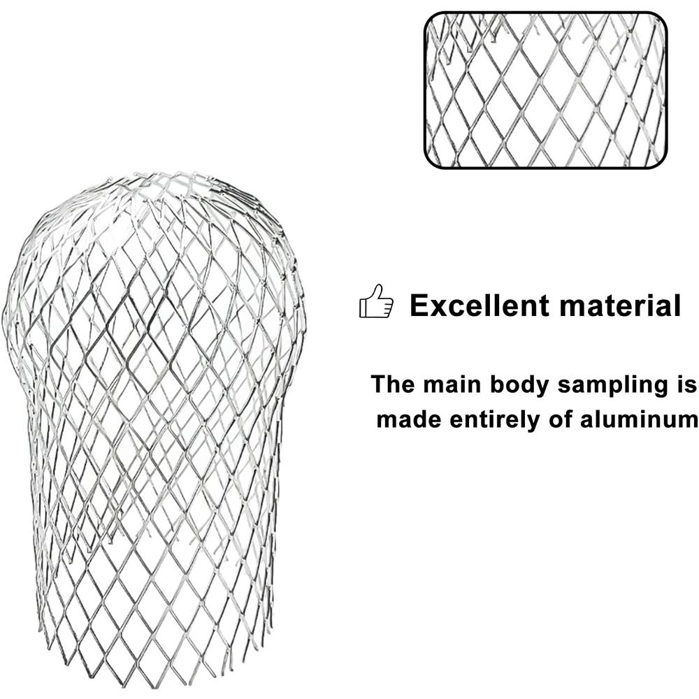 4 Pack Waterproof Aluminum Gutter Guards 3.5x6.5 Inches Expandable Leaf Filter Strainer for Preventing Blockage from Leaves