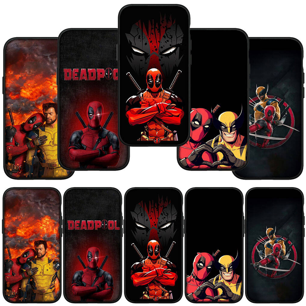 for iPhone 17 16 15 Xiaomi Poco F7 F8 X7 X6 C85 C75 C71 M8 Redmi Note 14 13 12 11 Pro Max 14C 13C 15C A3 A4 Phone Case Comics Deadpool Wolverine Cover