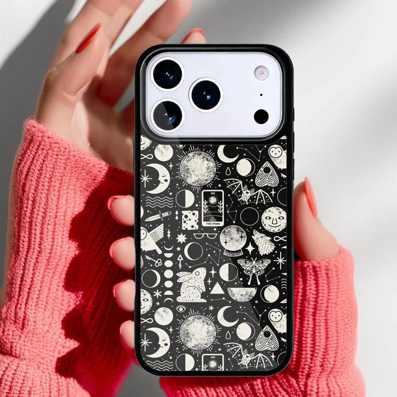 Witch Lunar Magic Phone Case for iPhone 17 Air 16e 15 14 13 Pro Max Back Cover for 12 11 Pro Coque