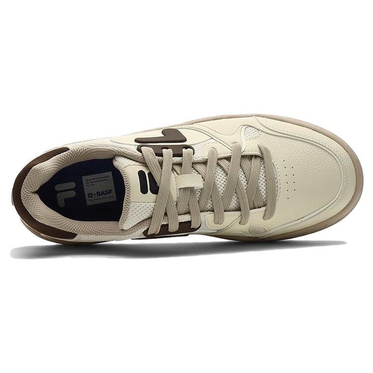 FILA Fusion Bank DX Fabric Synthetic Leather Sports Comfortable Breathable Low-Top Skate Shoes Men sneaker Off-White T12M342206FAG