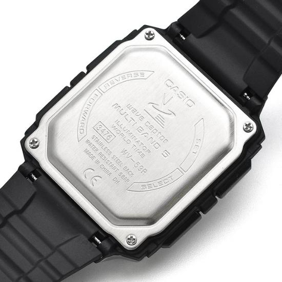Casio Wave Ceptor WV-59R-1AJF Men’s Radio Controlled Watch Black | Multi Band 6 | LED Light | Water Resistant | Japan Genuine Product