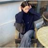 Elegant Solid Stand Collar Coats Women Classic Single Breasted Long Sleeve Loose Jacket 2026 Autumn New Lady Fashion Streetwear