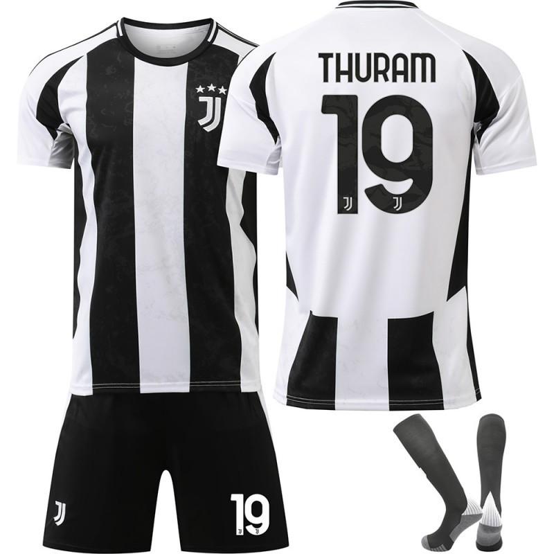 2425 Maillot de Football Juventus N°. 9 Hovic 10 Ildez 7 Chiesa 19 Thuram Ensemble
