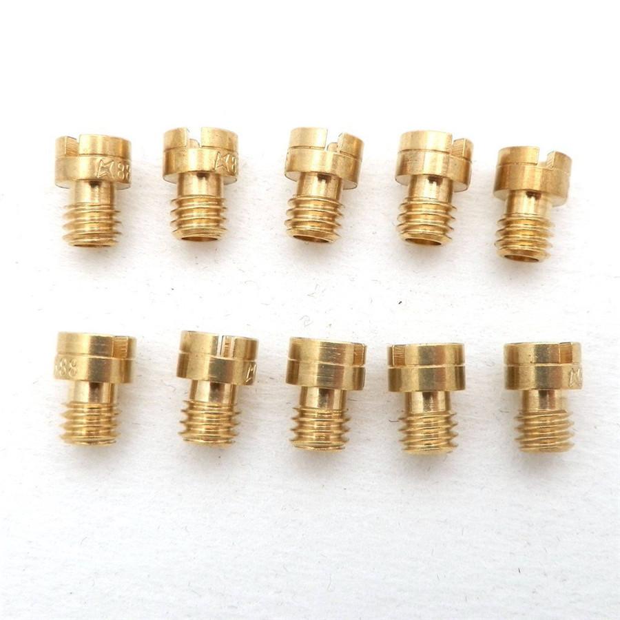 10Pcs Motorcycle Carburetor Main Jets Kit 70, 72, 75, 78, 80, 82, 85, 88, 90, 92