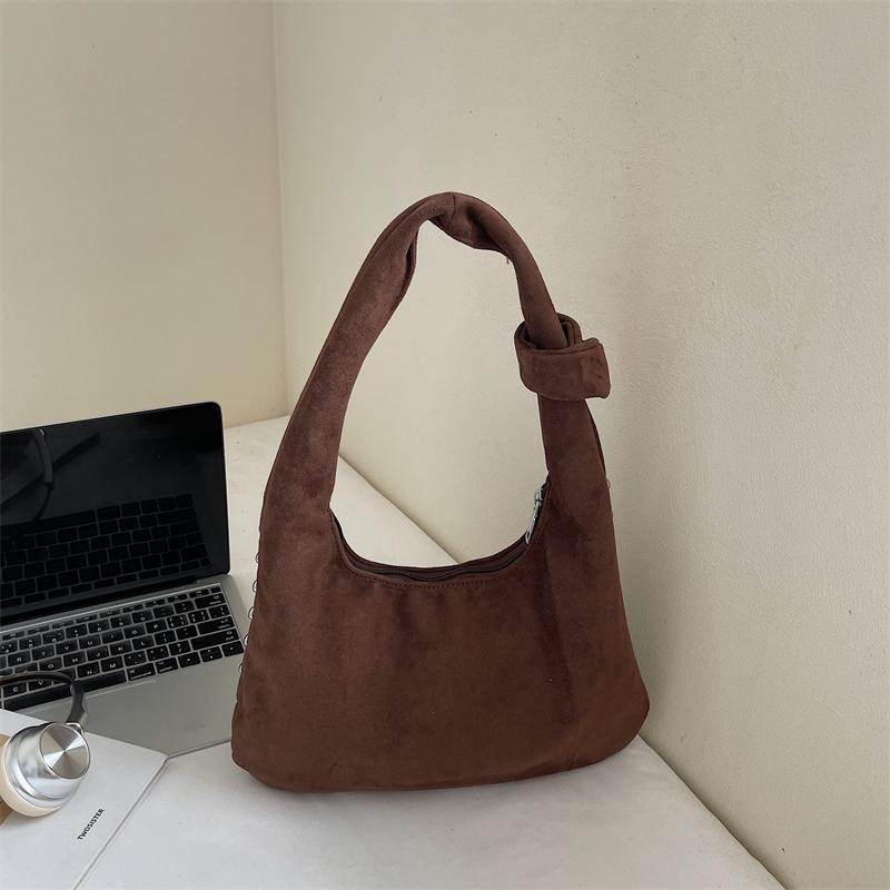 Fashion Women's Shoulder Bag High Quality Rivet Design Tote Bag Large Capacity Armpit Bag Solid Color Women's Handbag