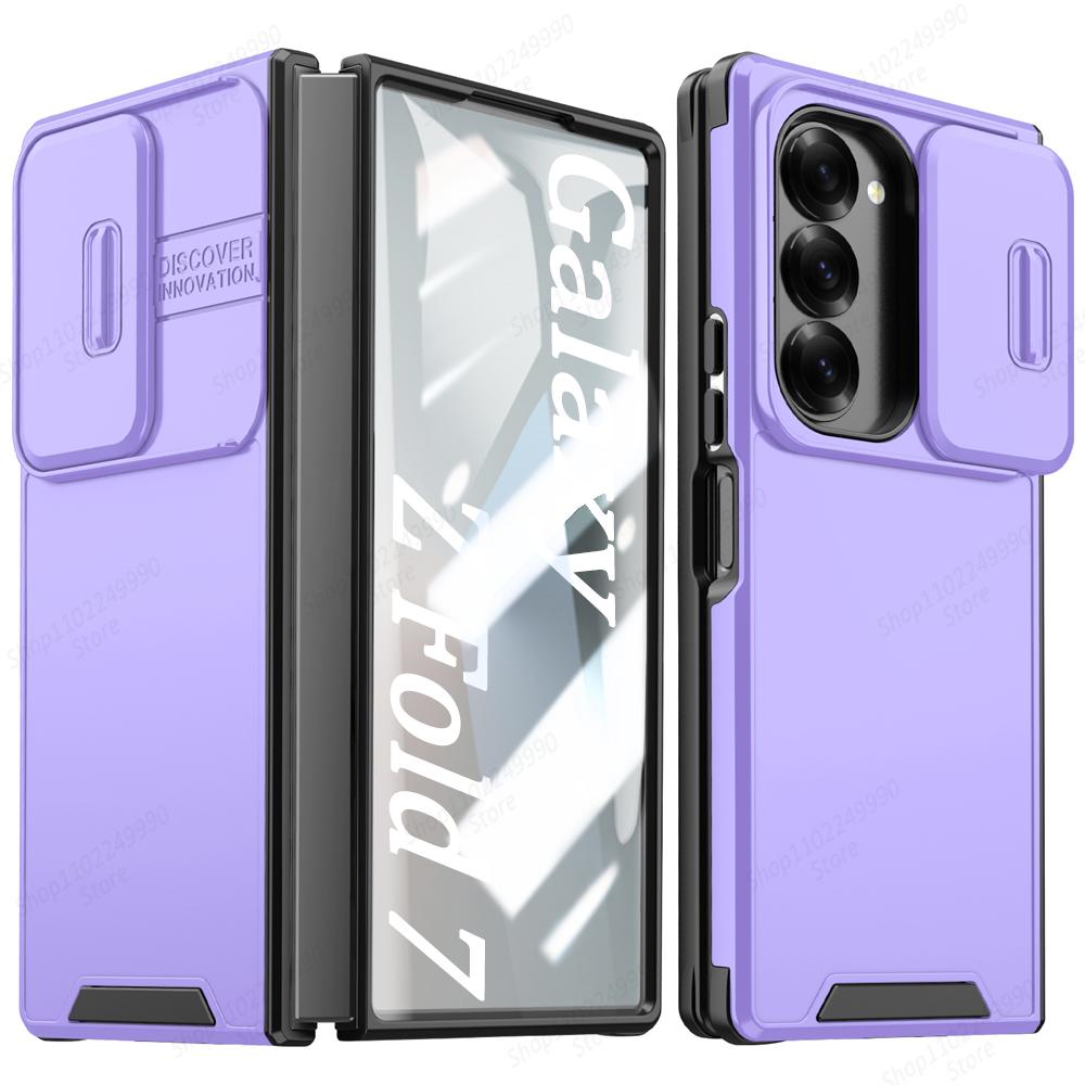 Heavy Duty Rugged Armor Phone Case For Samsung Z Fold 7 6 5 4 Funda For Samsung Z Flip 7 6 5 4 Slide Camera Protector Back Cover