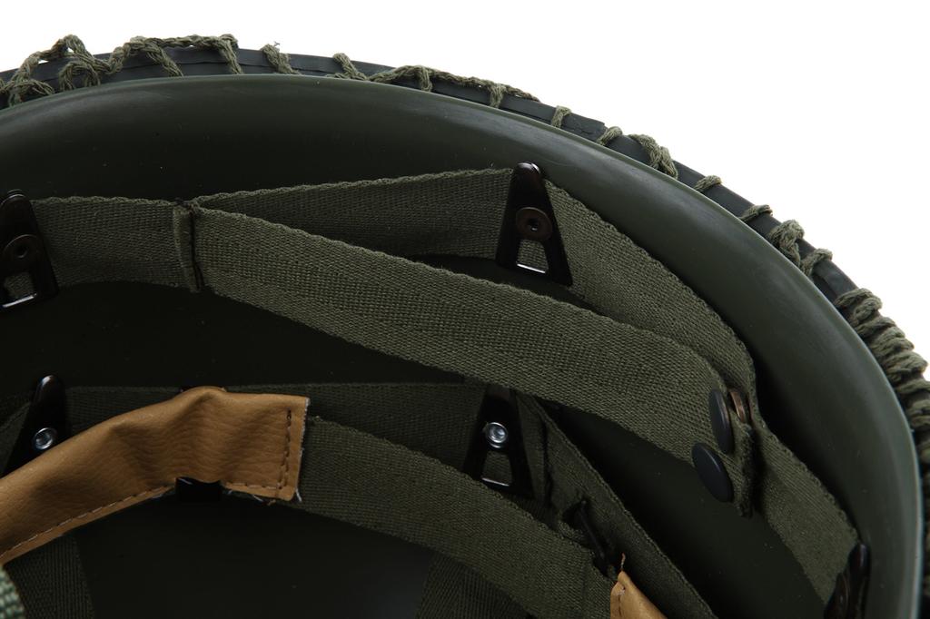 Steel Replica M1 Helmet with Mesh Heavy-duty Net.