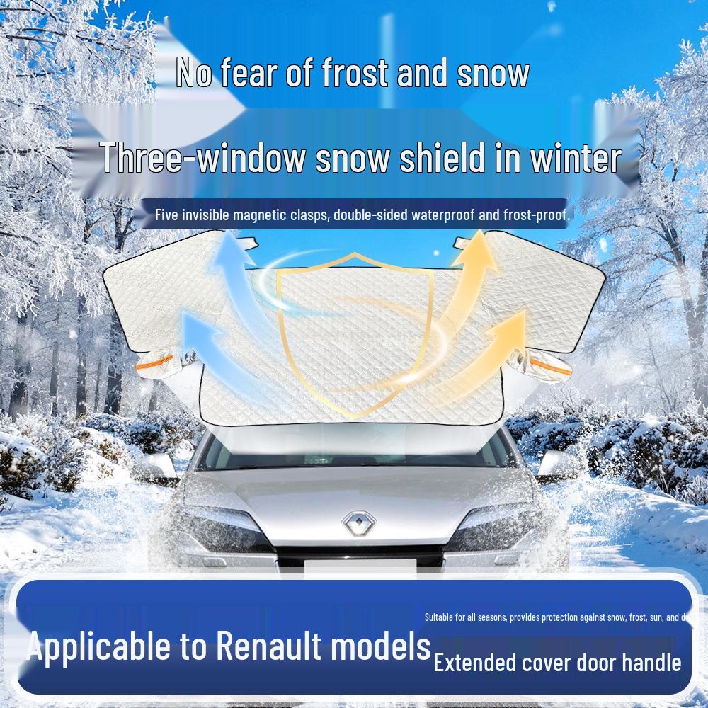 Снежная накидка на лобовое стекло Renault Koleos/Kadjar: Защитный чехол от замерзания Koleos