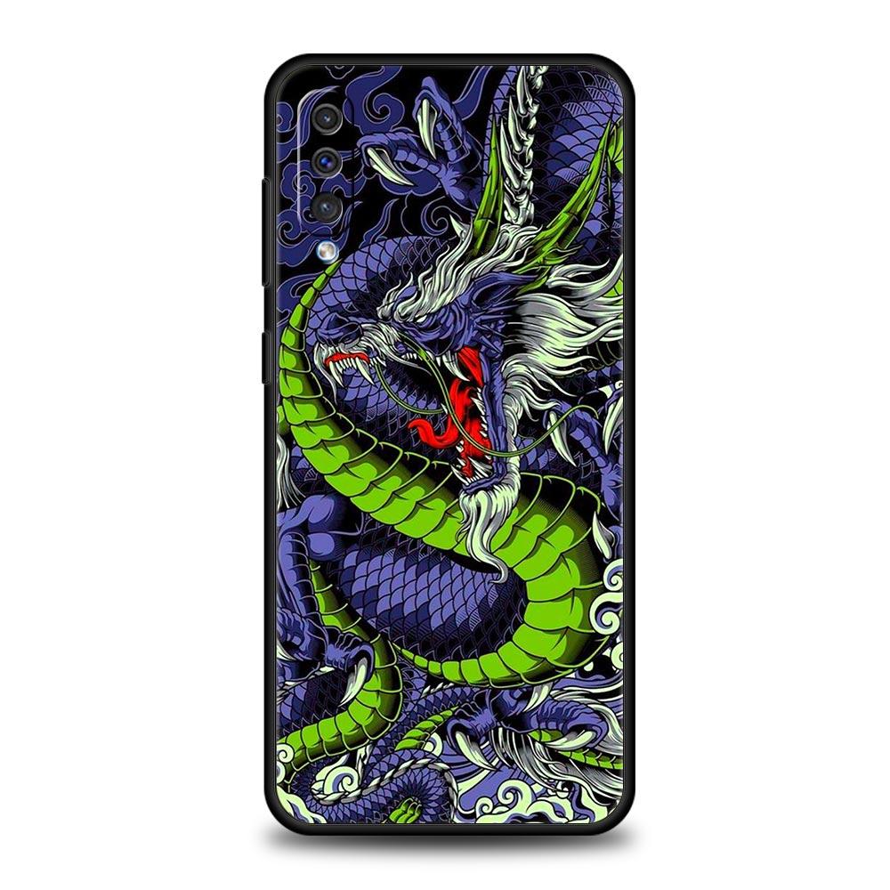 

Модный чехол для телефона с драконом для Samsung Galaxy A52 A50 A70 A10 A30 A40 A20S A20E A02S A12 A22 A72 A42 A32 5G A04s, силиконовый чехол Samsung A30