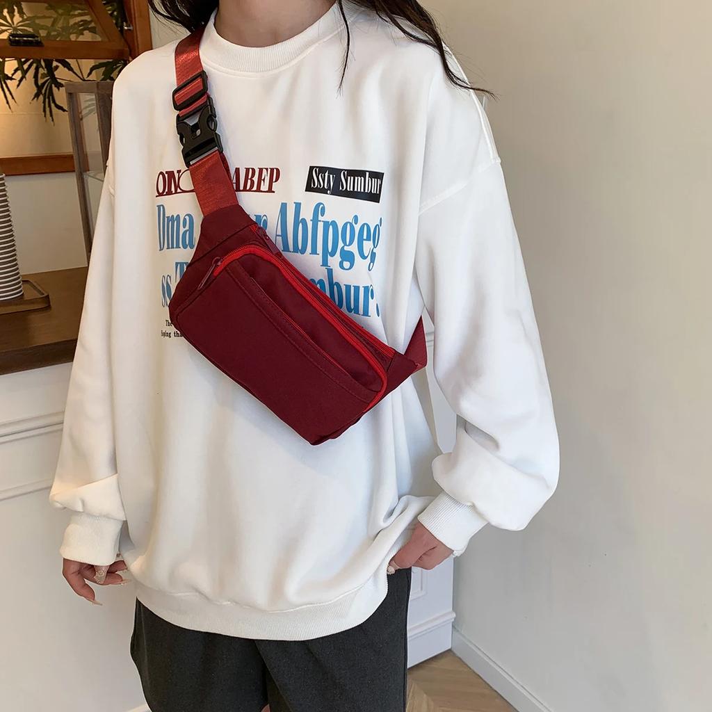 Fashi Travel Shoulder Purse Belt Bag Fanny Pack Women Waist Bags Men Belt Pouch Female Banana Bags Sling Purse Phe Bag