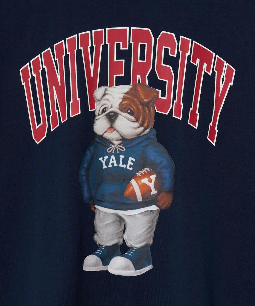 YALE University Dan Short Sleeve T-Shirt Navy/Red