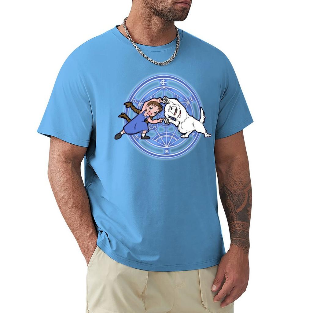 Fullmetal Fusion Alchemist T-Shirt Bluse Rapper Grafik-Tees Baggy Shirts Sommer Tops Kurzarm-Tee Herren