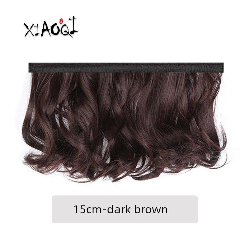 

Summer Detachable Wig Hat Short Curly Hair Short Straight Hair Fashion Artistic Fisherman Hat Minimalist Sun Hat Summer Hat Single wig: 15cm short curly hair-dark brown