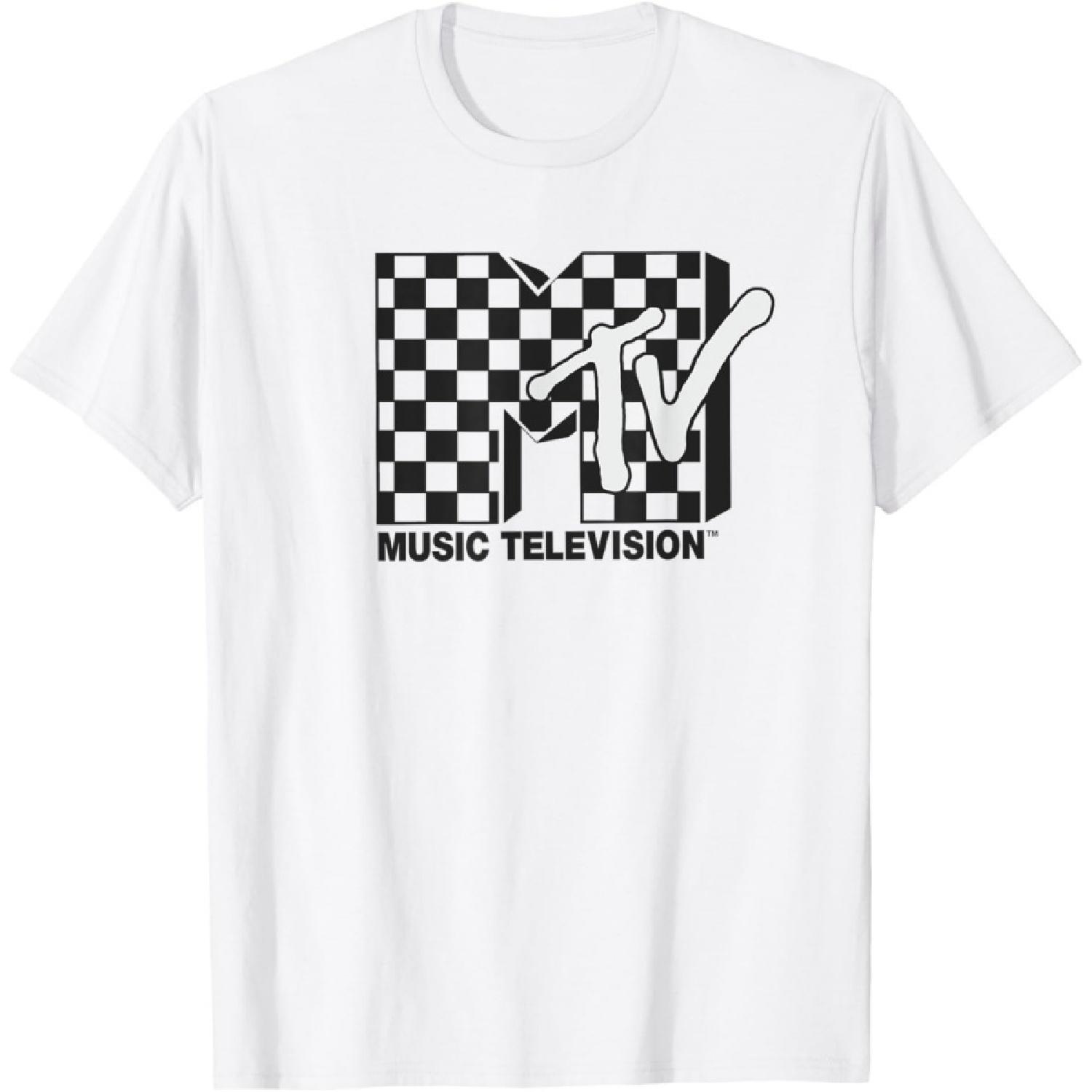MTV Checkered Logo T-Shirt XXXXXL белый