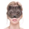 Faux Furs Foxes Tail Cats Wolf Mask Halloween Cosplays Costume Foxes Mask Tail